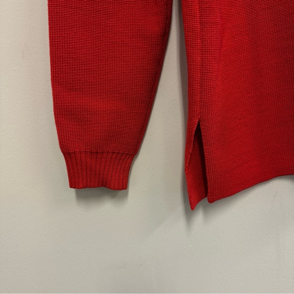 Vintage Wool Blend LeRoy Red-Orange Button-Up Cardigan - Picture 7 of 8